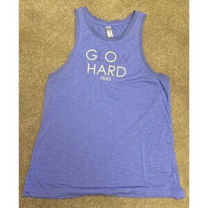 Lorna Jane Glow Hard Graphic Tank Top in Light Purple Women’s Size Medium